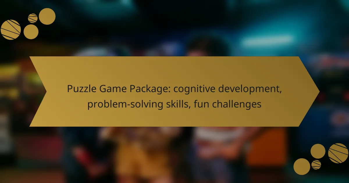 Puzzle Game Package: cognitive development, problem-solving skills, fun challenges